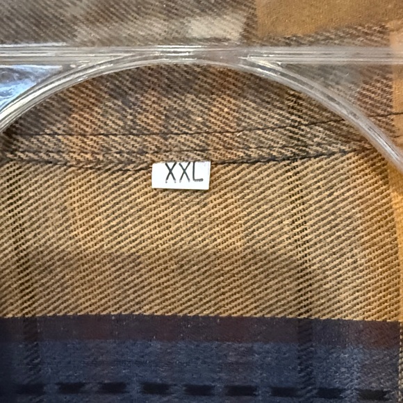 Men's Plaid Shirt in Yellow and Blue 2X - Picture 3 of 10